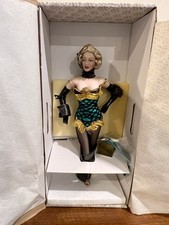 Franklin Mint Marilyn Monroe Porcelain Doll Bus Stop 19” Vintage Flapper Girl