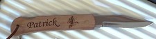  exotic wood folding knife + engraving + first name of choice