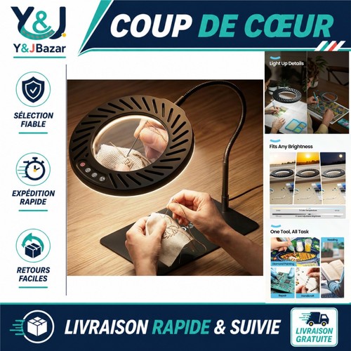 Lampe loupe bureau 10x - , 144