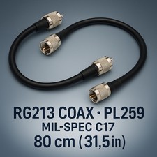 2 Pcs Câble RG213U 80Cm. Avec