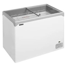 Congélateur coffre vitré