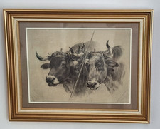 TABLEAU  SCENE ATTELAGE DE