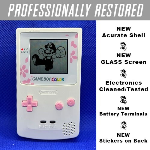 Authentic gameboy color - gameboy, cherry