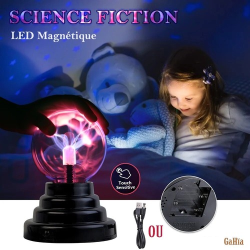 Lampe boule plasma tactile - lampe,
