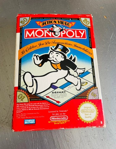 Jeu nintendo nes monopoly - monopoly,