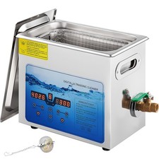 Nettoyeur à Ultrasons Machine Nettoyage Bijoux avec Minuterie Numérique 6L