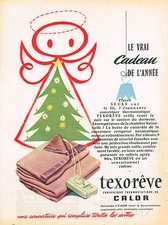 ADVERTISING 1956 CALOR thermostatic cover TEXO-REVE