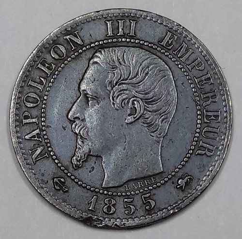 Rare centime 1855 d - 1,