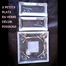 PETITS PLATS EN VERRE NEUFS