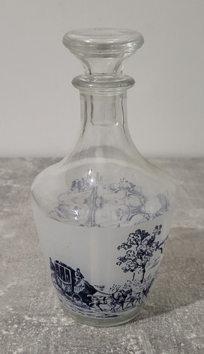 Carafe verre motif toile - verre,
