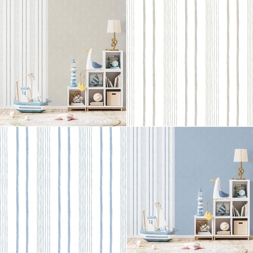 Papier peint navel stripe - peint,