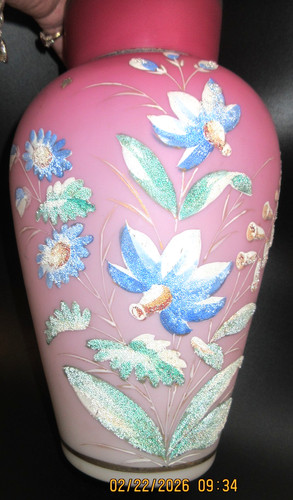 Antique victorian opaline pink - antique,