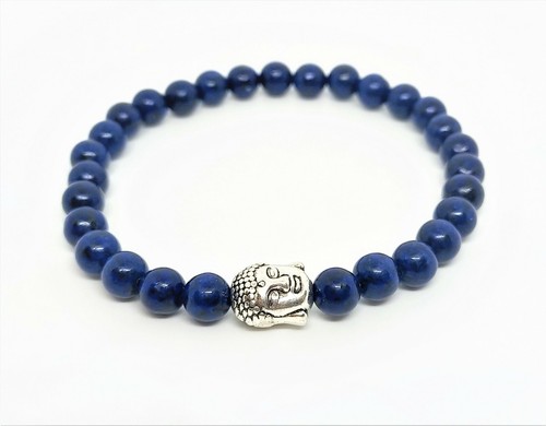 Bracelet perles lapis - bracelet,