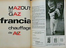1967 PRESS ADVERTISEMENT OIL OR GAS FRANCE HEATING A TO Z - CAT