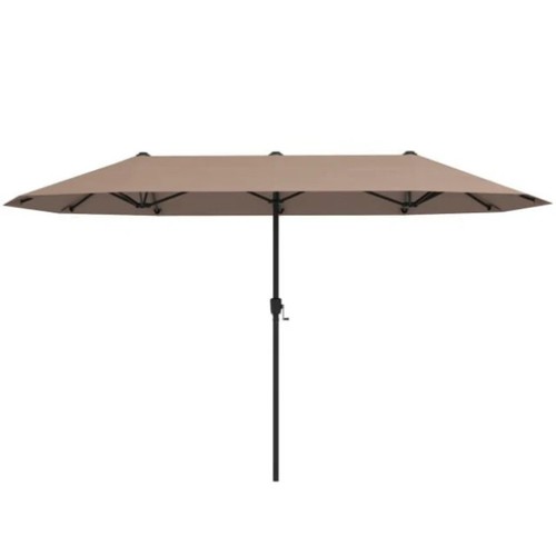 Parasol double avec manivelle