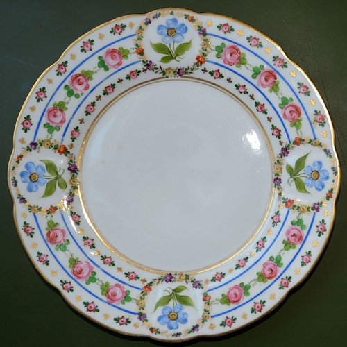 Assiette porcelaine saxe - en,