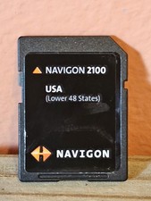 NAVIGON 2100 GPS Navigation MAPS MEMORY CARD SD 48 Lower States
