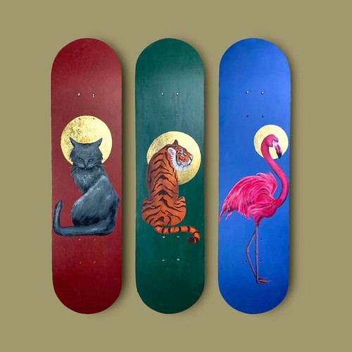 Planche roulettes murale en - à,