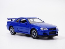 NISSAN Skyline GTR R34 bleu 1/35