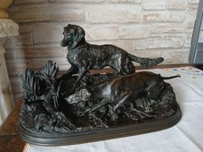 Bronze Chiens De Chasse A L