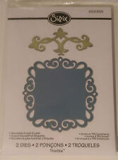 lot de 2 matrices décoratives accent et étiquette sizzix thinlits conçu par Rachel Bright