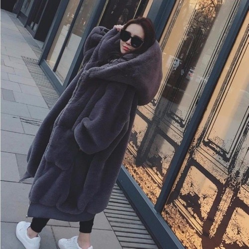 Femme fausse fourrure - femme, manteau