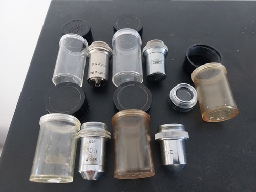 Objectif microscope ancien - microscope,