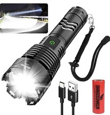 Lampe de Poche LED Ultra Puissante Torche Shadowhawk Tactique Rechargeable