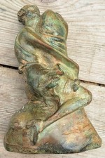 RARISSIME BRONZE ÉROTIQUE FEMME ET PHALLUS DE MAISON CLOSE  LUPANAR BORDEL XXÈME