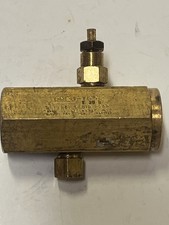 Pneu-trol Hydraulic Flow Control Valve, Model: F-30-B  , 1/2 “  NPT, Brass
