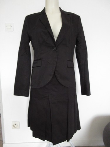 Tailleur jupe noir zara taille - noir,