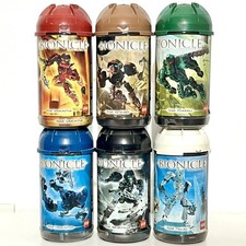 2004 Lego Bionicle TOA METRU NUI (8601- 8606) Complete with Canisters