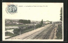 Old postcard Joigny, La fouille du Tacot et la linee P.-L.-M. 1904 