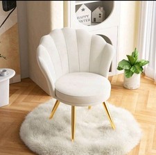 Velvet Accent Chair With Gold