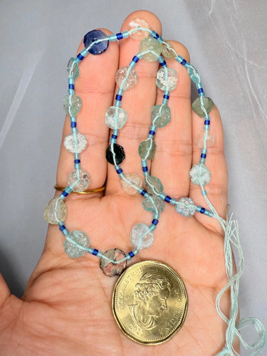 Chapelet perles verre - de,