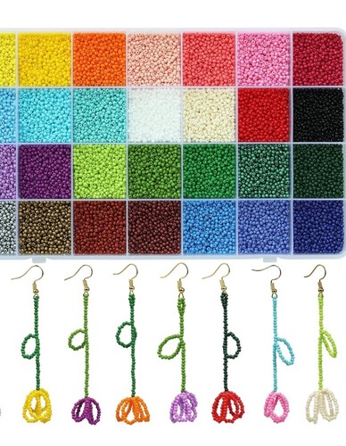 Perles rocaille verre - de, en
