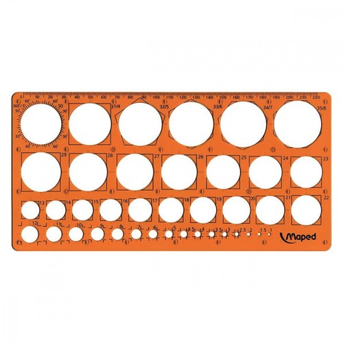 Trace cercles normographe - normographe,