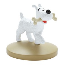 Figurine de collection Tintin, Milou avec son os 5cm (42222)