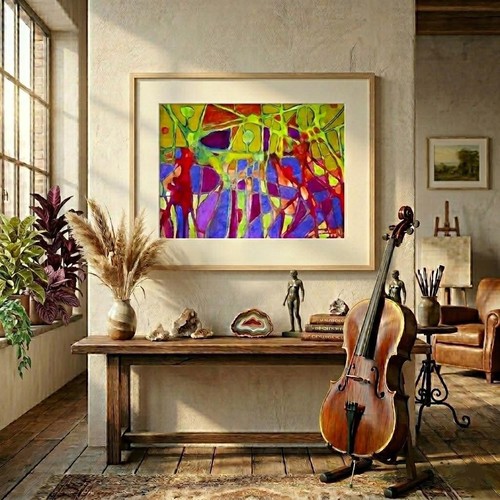 Ronde lumière gouache - lumière",