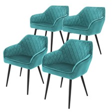 Lot de 4x chaises de salle à