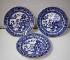 lot 3 assiettes faïence style