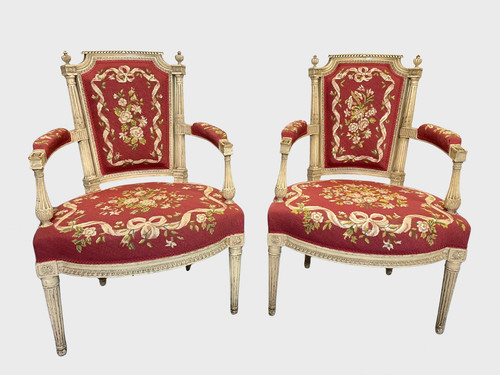 Paire fauteuils directoire - de,