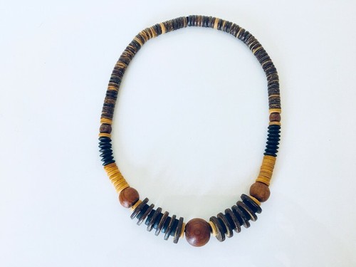 Collier ethnique perles - collier,