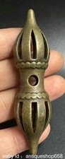2,8 "Old Tibetan Copper Buddhism phurba Dagger holder faqi pendant