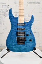 ESP LTD MH-203 QUILTED MAPLE TOP ELECTRIC GUITAR SEE THRU BLUE (B-Stock)