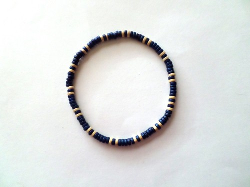 Collier perles bois - perles,