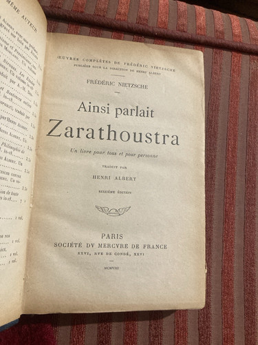 Frederic nietzsche ainsi - nietzsche,