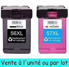 ENCRE4U - Cartouches d'encre compatibles avec HP 56 57 XL - A l'unité ou par Lot
