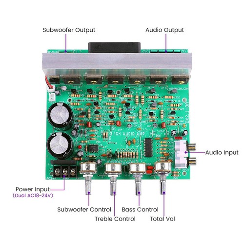 Carte amplificateur audio - carte, d'amplificateur