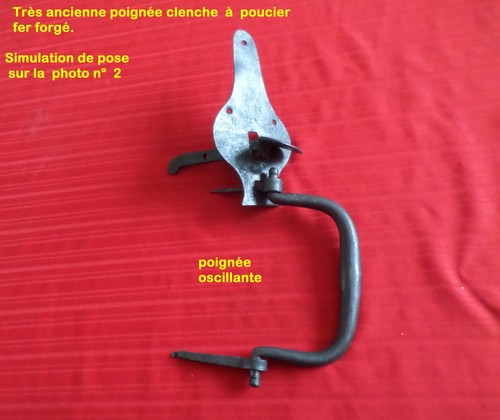 Ancienne poignée clenche - clenche, a